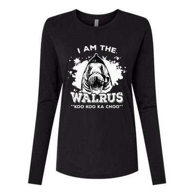 Unique Idea For B.E.A.T.L.E.S Fans Iamthewalrus Graphic Design Womens Cotton Relaxed Long Sleeve T-Shirt