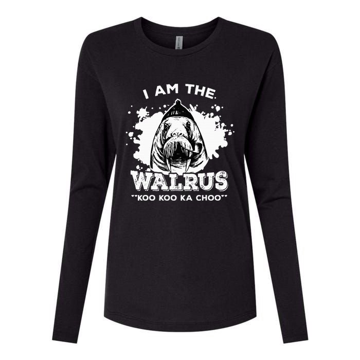 Unique Idea For B.E.A.T.L.E.S Fans Iamthewalrus Graphic Design Womens Cotton Relaxed Long Sleeve T-Shirt