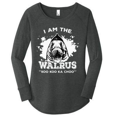 Unique Idea For B.E.A.T.L.E.S Fans Iamthewalrus Graphic Design Women's Perfect Tri Tunic Long Sleeve Shirt