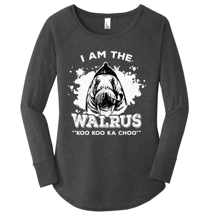 Unique Idea For B.E.A.T.L.E.S Fans Iamthewalrus Graphic Design Women's Perfect Tri Tunic Long Sleeve Shirt