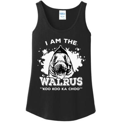 Unique Idea For B.E.A.T.L.E.S Fans Iamthewalrus Graphic Design Ladies Essential Tank