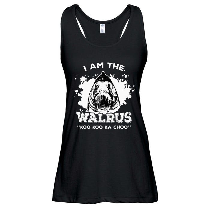 Unique Idea For B.E.A.T.L.E.S Fans Iamthewalrus Graphic Design Ladies Essential Flowy Tank