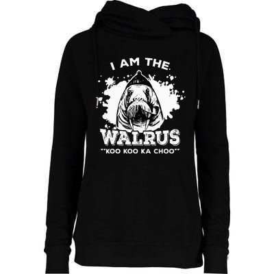 Unique Idea For B.E.A.T.L.E.S Fans Iamthewalrus Graphic Design Womens Funnel Neck Pullover Hood