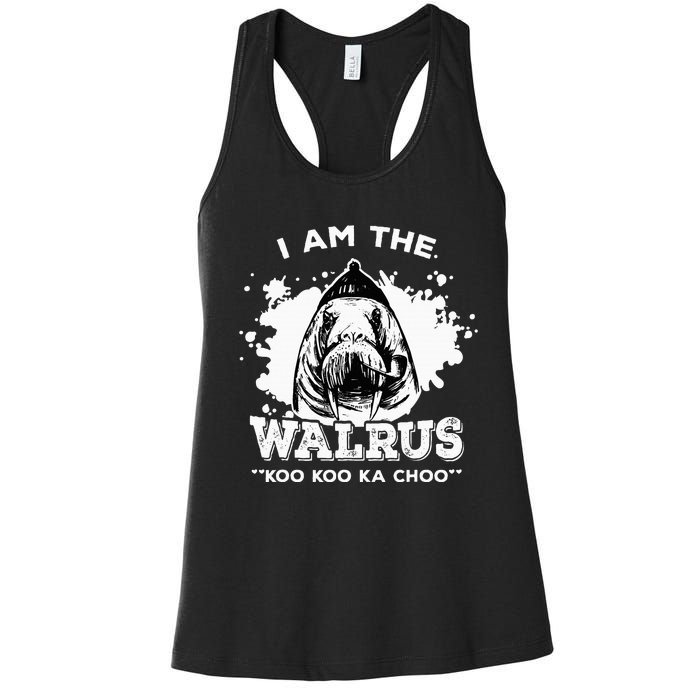 Unique Idea For B.E.A.T.L.E.S Fans Iamthewalrus Graphic Design Women's Racerback Tank