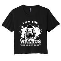 Unique Idea For B.E.A.T.L.E.S Fans Iamthewalrus Graphic Design Women's Crop Top Tee