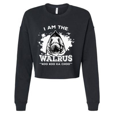 Unique Idea For B.E.A.T.L.E.S Fans Iamthewalrus Graphic Design Cropped Pullover Crew