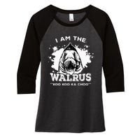 Unique Idea For B.E.A.T.L.E.S Fans Iamthewalrus Graphic Design Women's Tri-Blend 3/4-Sleeve Raglan Shirt