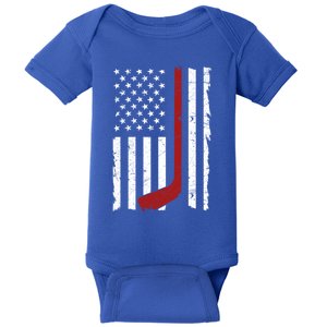 Us Ice Hockey Usa Practice Flag American Gift Baby Bodysuit