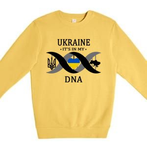 Ukraine Is In My DNA Premium Crewneck Sweatshirt