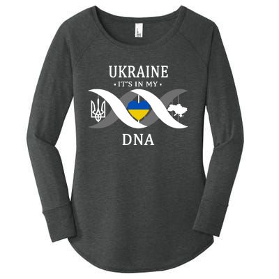 Ukraine Is In My DNA Women's Perfect Tri Tunic Long Sleeve Shirt