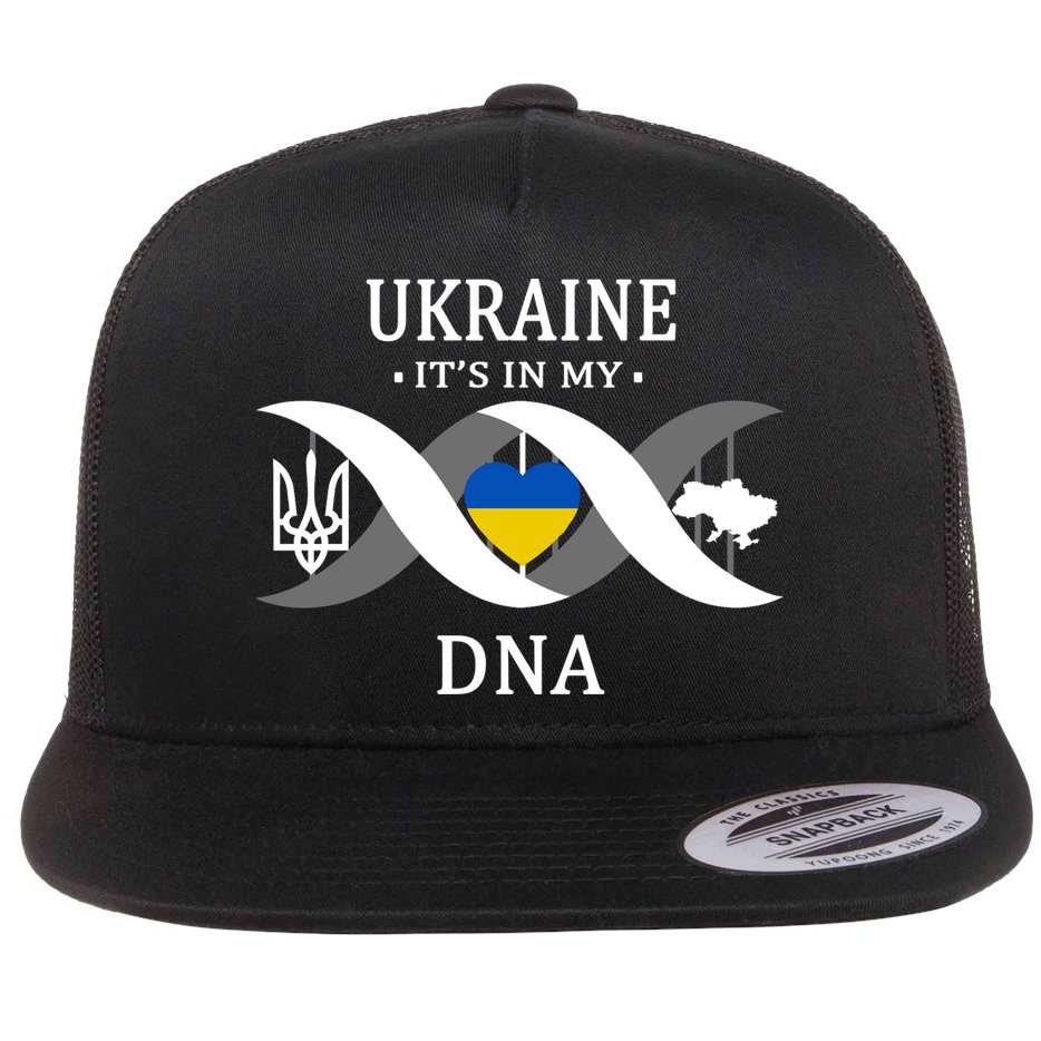 Ukraine Is In My DNA Flat Bill Trucker Hat