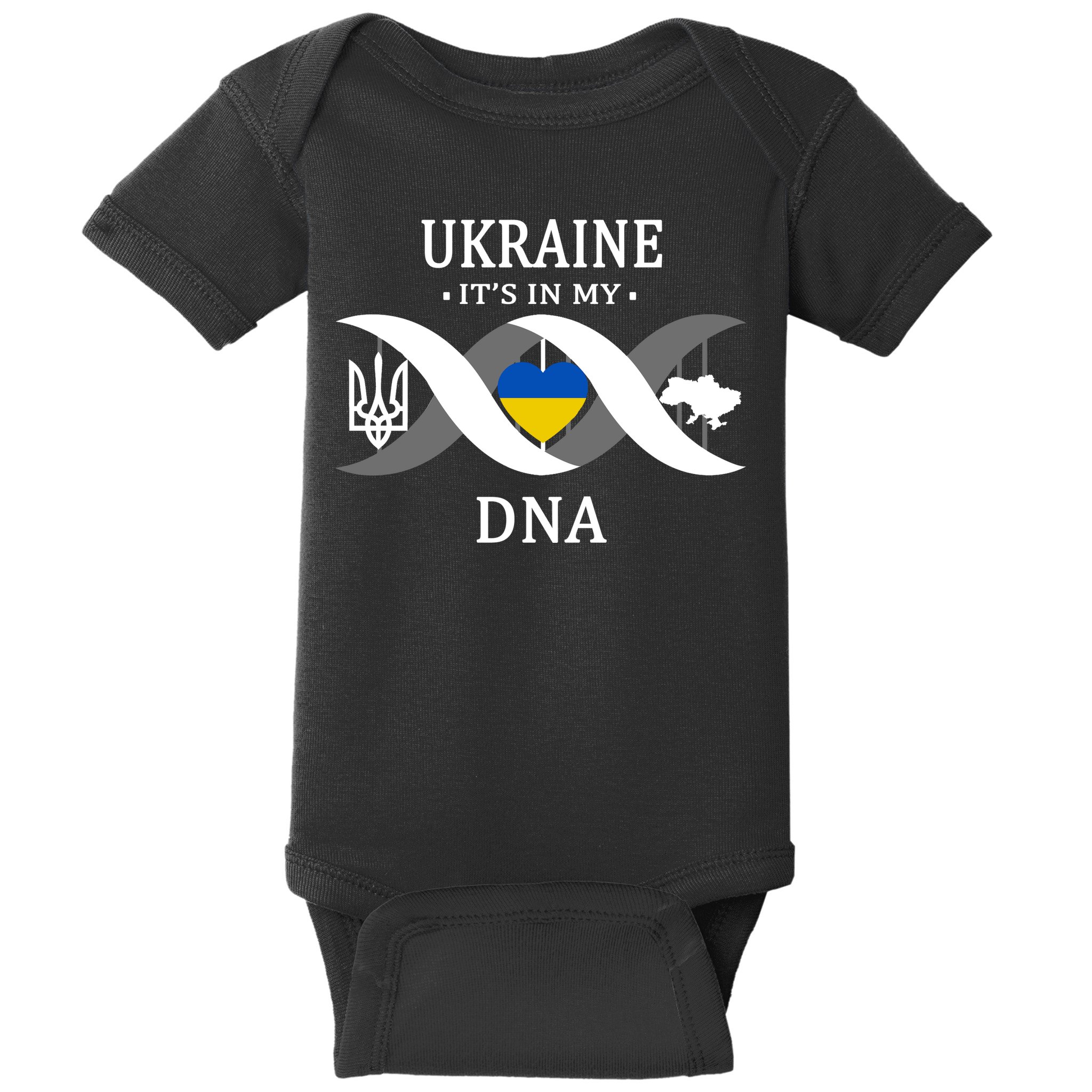 Ukraine Is In My DNA Baby Bodysuit