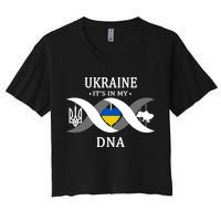 Ukraine Is In My DNA Women's Crop Top Tee