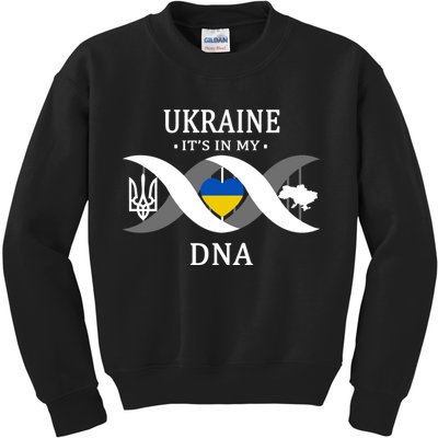 Ukraine Is In My DNA Kids Sweatshirt