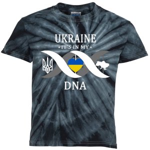 Ukraine Is In My DNA Kids Tie-Dye T-Shirt