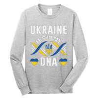 Ukraine Its In My DNA National Symbol Long Sleeve Shirt