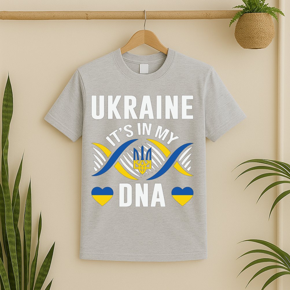 Ukraine Its In My DNA National Symbol T-Shirt