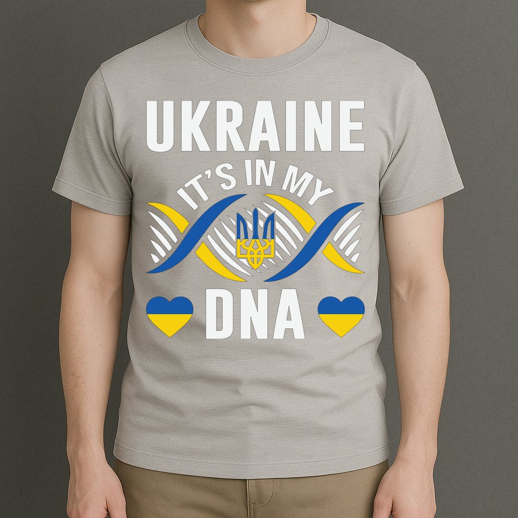 Ukraine Its In My DNA National Symbol T-Shirt