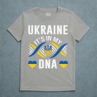 Ukraine Its In My DNA National Symbol T-Shirt