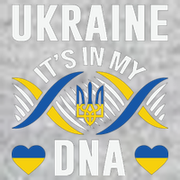 Ukraine Its In My DNA National Symbol T-Shirt