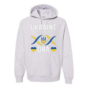 Ukraine Its In My DNA National Symbol Premium Hoodie