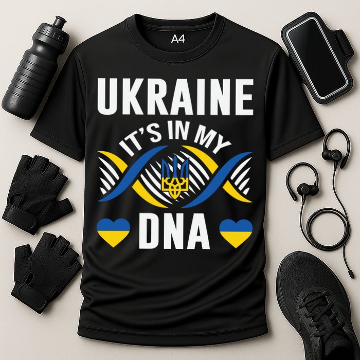 Ukraine Its In My DNA National Symbol Cooling Performance Crew T-Shirt