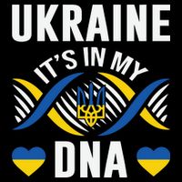 Ukraine Its In My DNA National Symbol Button