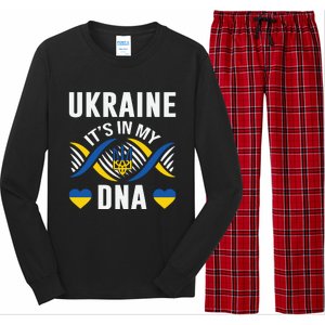 Ukraine Its In My DNA National Symbol Long Sleeve Pajama Set