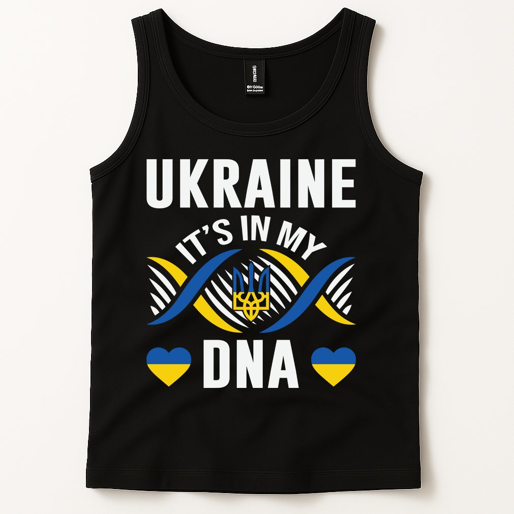 Ukraine Its In My DNA National Symbol Tank Top