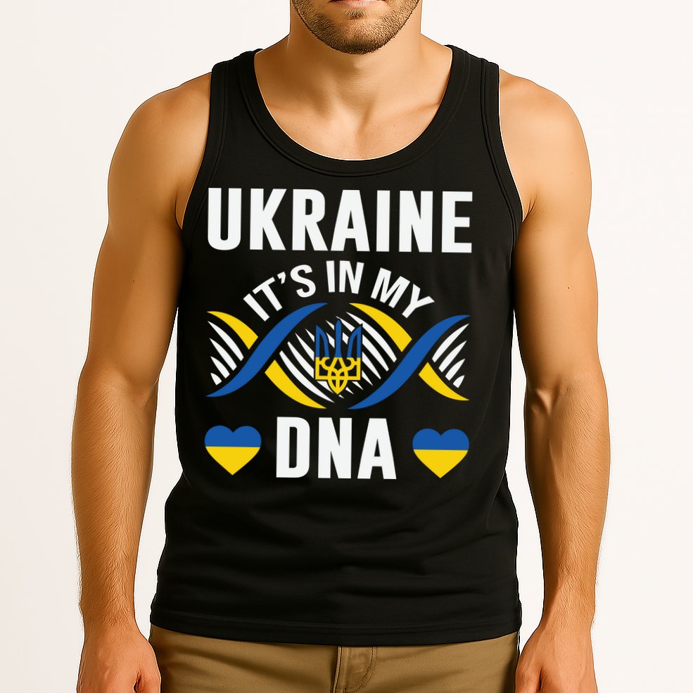 Ukraine Its In My DNA National Symbol Tank Top