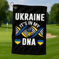 Ukraine Its In My DNA National Symbol Golf Towel