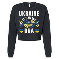 Ukraine Its In My DNA National Symbol Cropped Pullover Crew