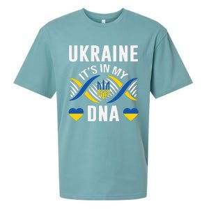 Ukraine Its In My DNA National Symbol Sueded Cloud Jersey T-Shirt