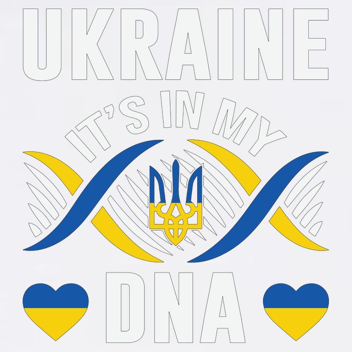 Ukraine Its In My DNA National Symbol Garment-Dyed Sweatshirt
