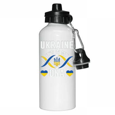 Ukraine Its In My DNA National Symbol Aluminum Water Bottle