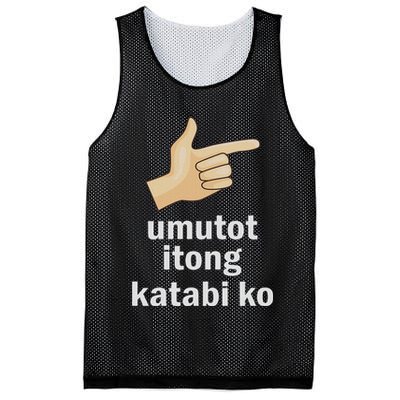 Umutot Itong Katabi Ko Funny Filipino Pinoy Philippines Mesh Reversible Basketball Jersey Tank