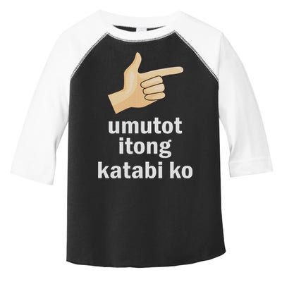 Umutot Itong Katabi Ko Funny Filipino Pinoy Philippines Toddler Fine Jersey T-Shirt