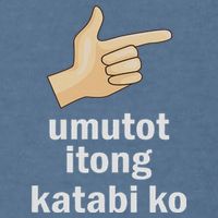 Umutot Itong Katabi Ko Funny Filipino Pinoy Philippines Garment-Dyed Sweatshirt