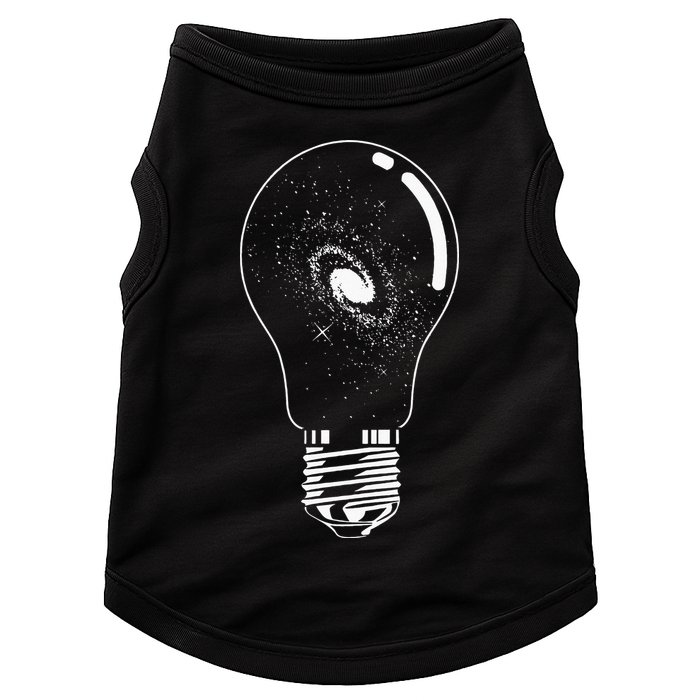 Universe In Lightbulb Outer Space Galaxy Astronomy Astronaut Doggie Tank