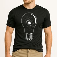 Universe In Lightbulb Outer Space Galaxy Astronomy Astronaut Performance Shirt