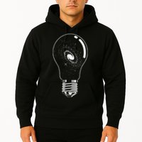 Universe In Lightbulb Outer Space Galaxy Astronomy Astronaut Hoodie