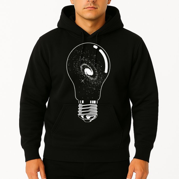 Universe In Lightbulb Outer Space Galaxy Astronomy Astronaut Hoodie