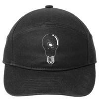 Universe In Lightbulb Outer Space Galaxy Astronomy Astronaut 7-Panel Snapback Hat