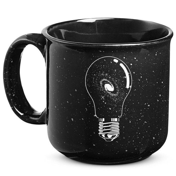 Universe In Lightbulb Outer Space Galaxy Astronomy Astronaut 15oz Campfire Ceramic Mug