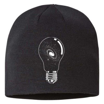 Universe In Lightbulb Outer Space Galaxy Astronomy Astronaut Sustainable Beanie