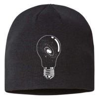Universe In Lightbulb Outer Space Galaxy Astronomy Astronaut Sustainable Beanie