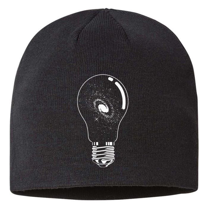 Universe In Lightbulb Outer Space Galaxy Astronomy Astronaut Sustainable Beanie