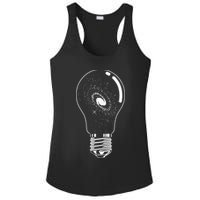 Universe In Lightbulb Outer Space Galaxy Astronomy Astronaut Ladies PosiCharge Competitor Racerback Tank