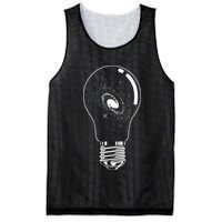 Universe In Lightbulb Outer Space Galaxy Astronomy Astronaut Mesh Reversible Basketball Jersey Tank