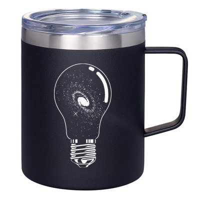 Universe In Lightbulb Outer Space Galaxy Astronomy Astronaut 12oz Stainless Steel Coffee Mug